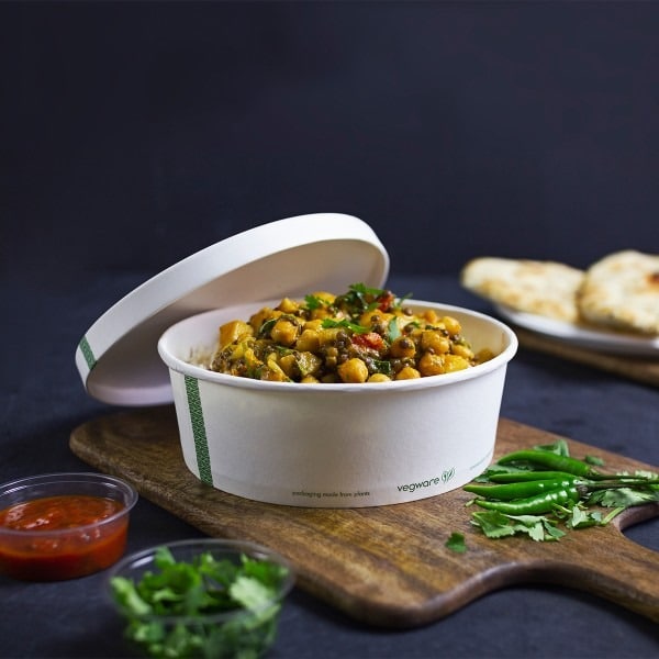 185-Series PLA-lined paper lid with vents - Image 2