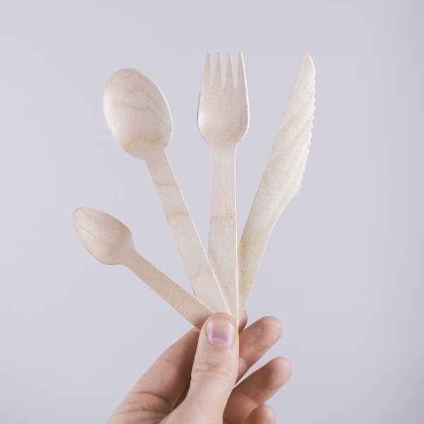 Vegware 4.25" Wooden Tea Spoon (2000) - Image 2